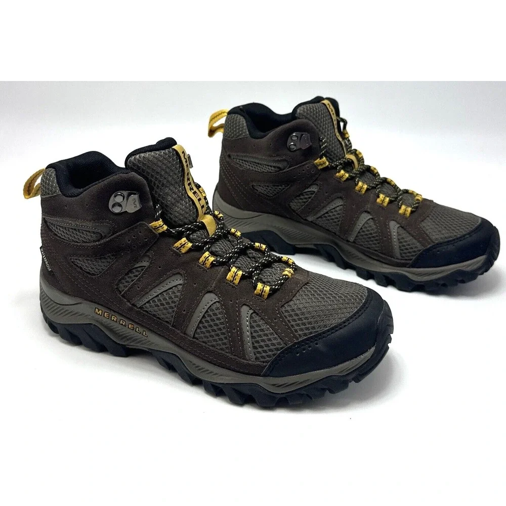 Merrell Oakcreek Mid Waterproof Men's Size 8.5 M Hiking Boots Shoes J036401